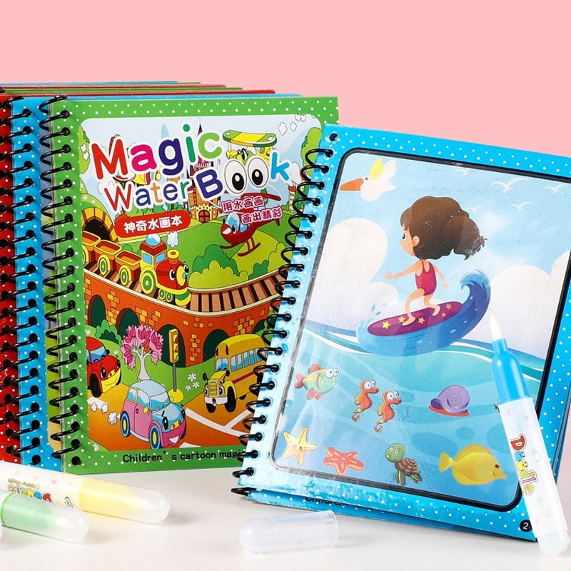 Magic Water Drawing Coloring Book.