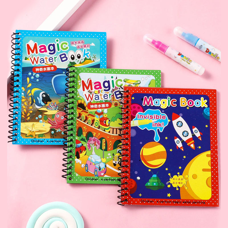 Magic Water Drawing Coloring Book.