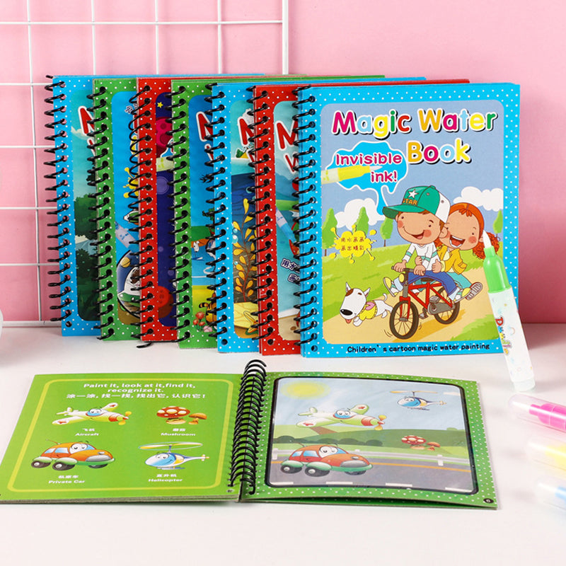 Magic Water Drawing Coloring Book.