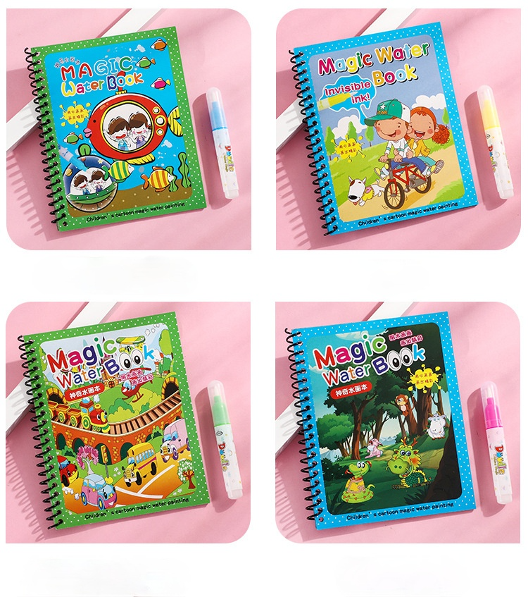 Magic Water Drawing Coloring Book.