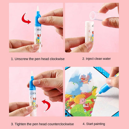 Magic Water Drawing Coloring Book.