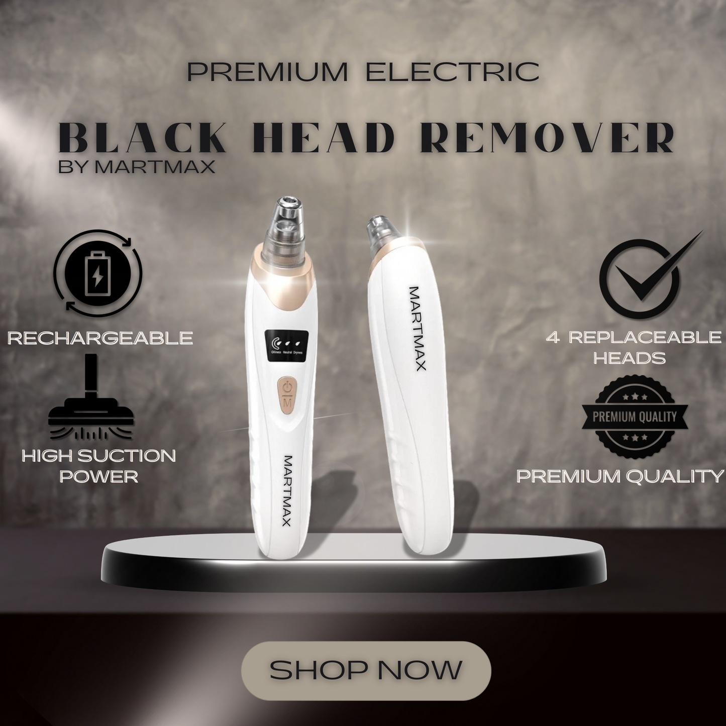 MartMax Electric Vacuum Blackhead Remover.
