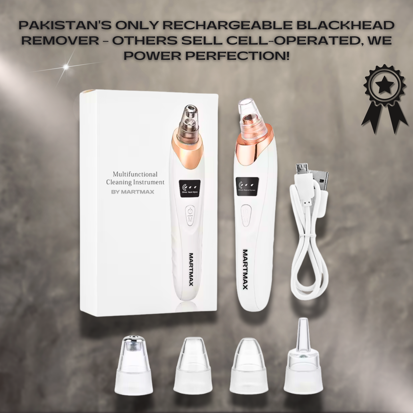 MartMax Electric Vacuum Blackhead Remover.